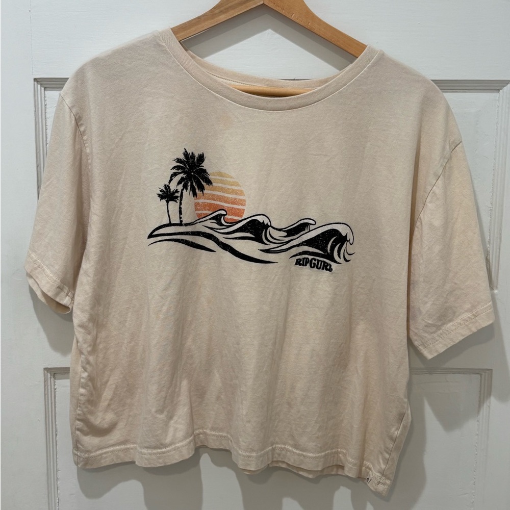 Rip Curl Cream Wave Graphic Tee